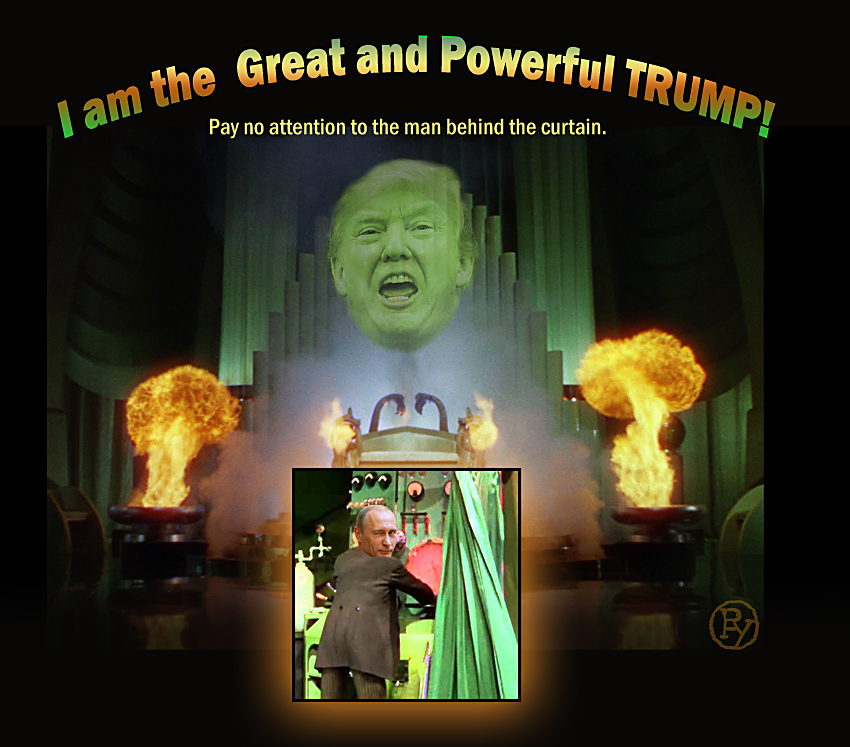 Tough Sell: Trump Urges Americans to Ignore the Man Behind the Curtain