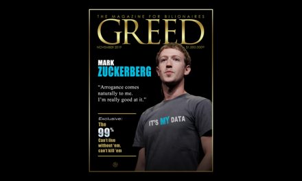 Run for Cover? Greed Magazine’s November Issue May Be Bad Timing for Mark Zuckerberg