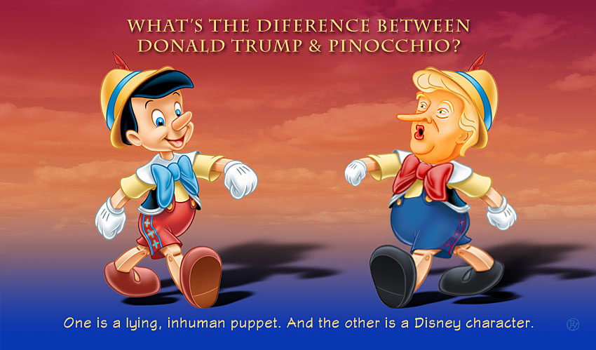 What’s The Difference Between Donald Trump and Pinocchio?