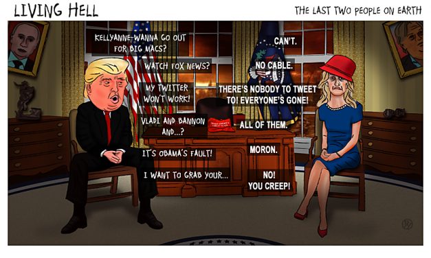 Last In The Bunker: Donald Trump and Kellyanne Conway’s Future Looks Bumpy