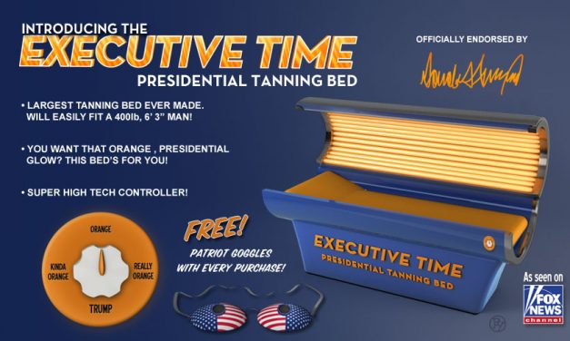 Fight the Winter Blues: Introducing Donald Trump’s Executive Time Presidential Tanning Bed