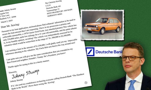 Busted in Bedford? Will Brazen New Trump Loan Application Send Donnie to Jail?