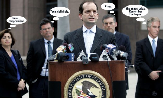 Speech Balloons Point to Alex Acosta’s Role in Epstein Plea Deal