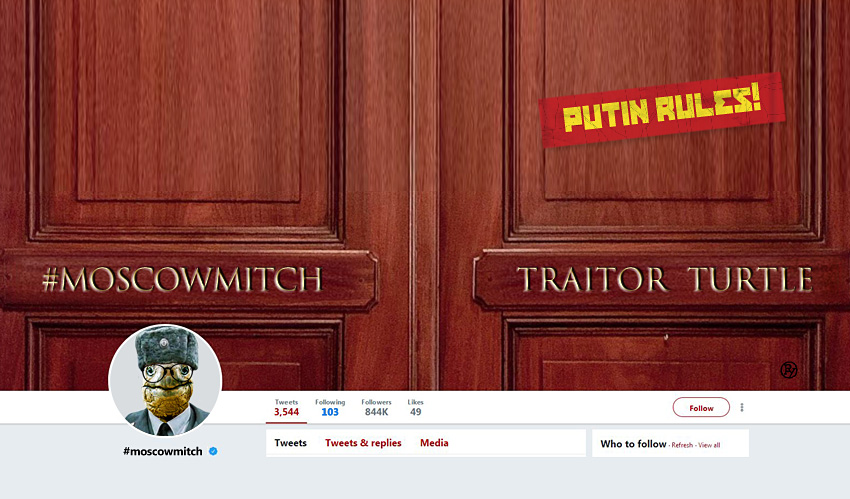 Parody of Mitch McConnell’s Twitter Page Called “Evil” by Elaine Chao