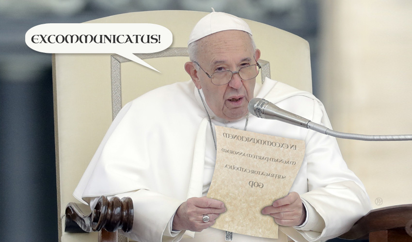 Christmas Surprise: Pope Excommunicates the GOP, All of Them