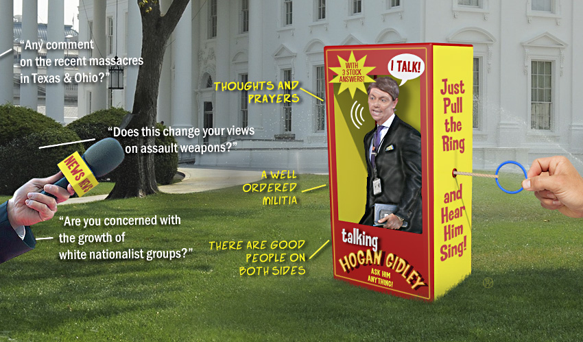 Trump’s Talking Hogan Gidley Doll: Just As Good But Cheaper
