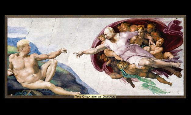 Trump Unveils “The Creation of Donald”; Painting Will Hang in the Oval Office