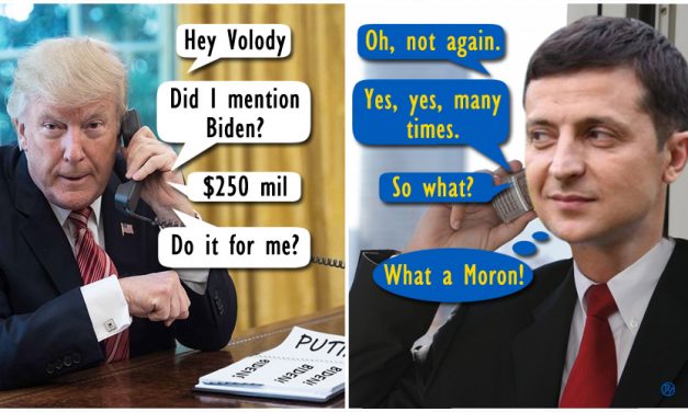 Transcript of Trump’s Telephone Conversation with Ukrainian President Points To Treason and Bad Grammar