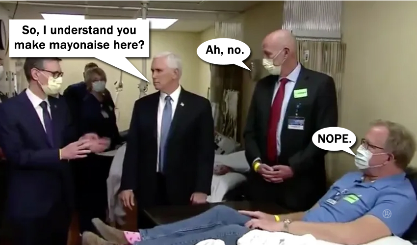 Pence Asked Tough Questions of Doctors in Visit to Mayo Clinic