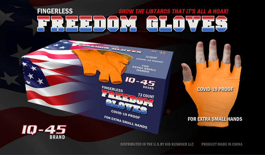 Trump Praises Fingerless Freedom Gloves in Fight Against Coronavirus; Denies Conflict of Interest